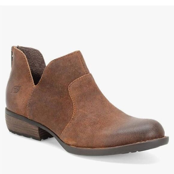 Born Shari Rust Distressed Leather Booties | Size 8 - Picture 1 of 11